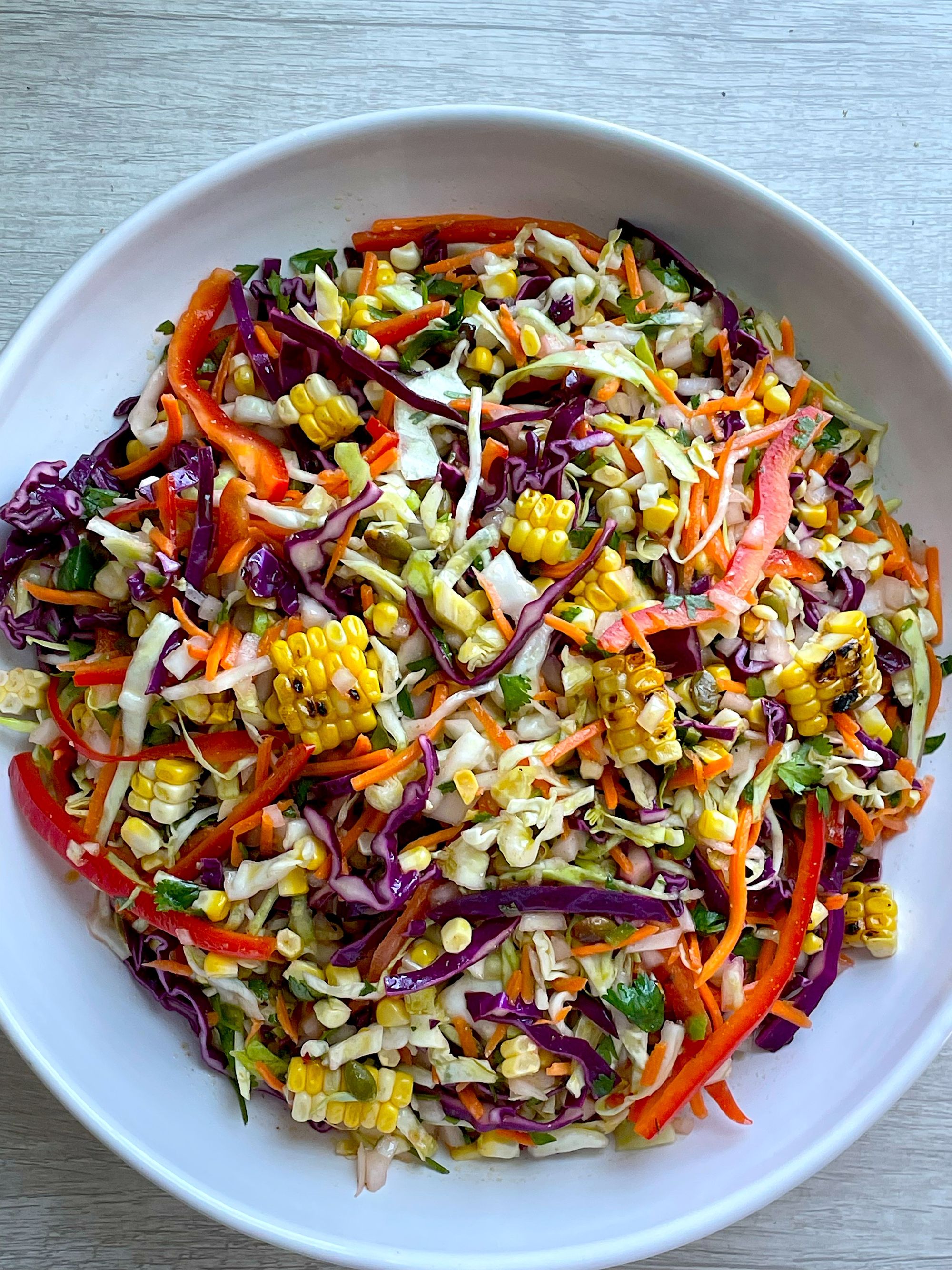 Mexican Slaw with Olive Oil Dressing Recipe OliveOil